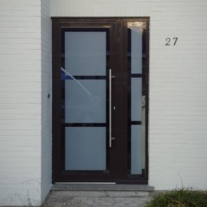 Enkele voordeur in Reynaers aluminium