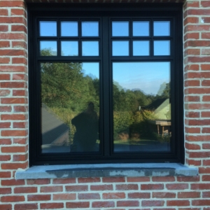 Dubbel draaikiepraam in Reynaers aluminium (SL 38)