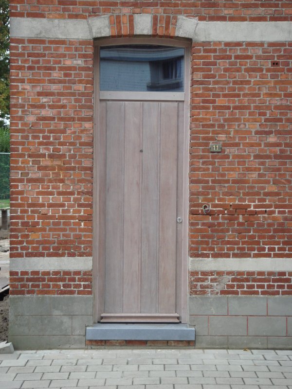 012 - Voordeur in afzelia